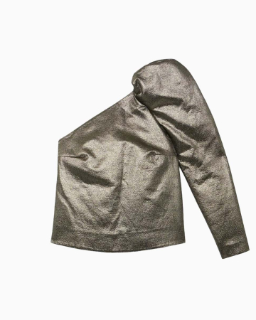 Top One Shoulder Lamé