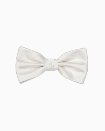 Noeud Papillon Soie Blanc