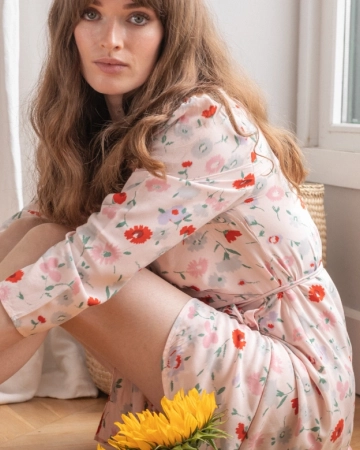 Robe midi Britt rose