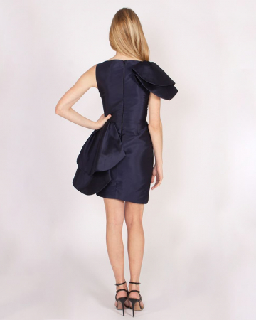 Robe Taffetas Marine