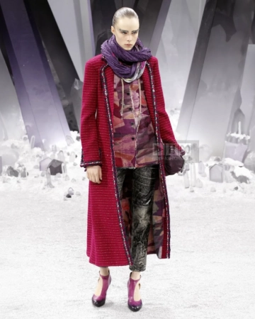 Manteau Tweed Burgundy FW 2012