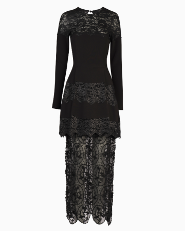 Robe Crepe Noire Patineuse