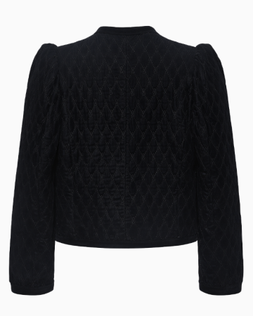 Veste Matelassée En Velours Noir Collection 1977