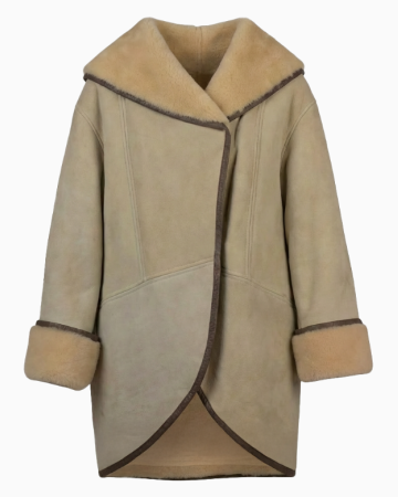Manteau Shearling Nude