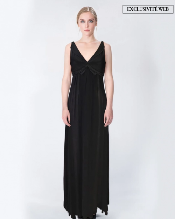 Robe Mousseline Bleu nuit