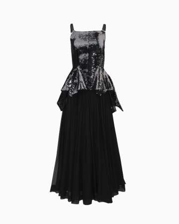 Robe Basque à Sequins