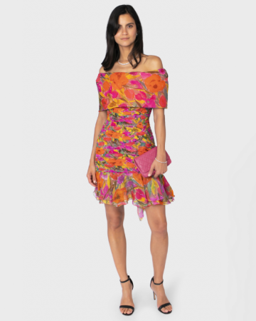 Robe Bustier Coquelicot