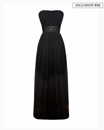 Robe Black Draped
