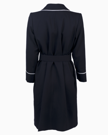 Manteau Ceinturé Noir Rive Gauche