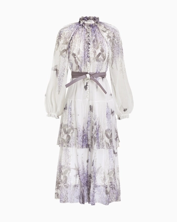 Robe Luminous Tiered Midi