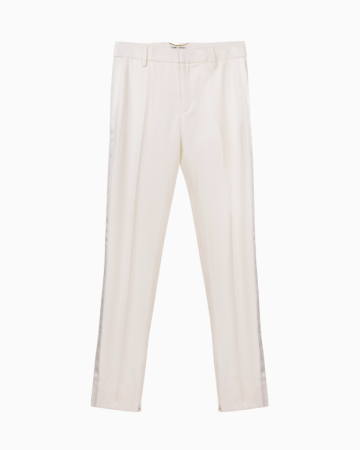 Pantalon Tailoring Blanc SS2022 par Anthony Vaccarello