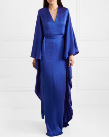 Robe Aurora Silk Blue