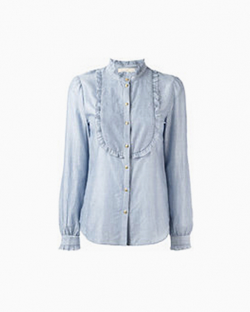 Chemise Plastron Volanté