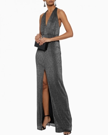 Robe Metallic Ribbed Knit-Exclusivité web