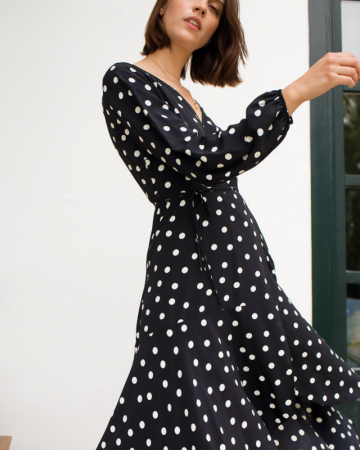 Robe Polka Dot Wrap