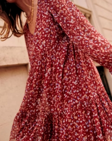 Robe Aurena Bordeaux-Exclusivité web