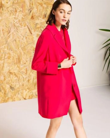 Manteau Texturé Fuchsia