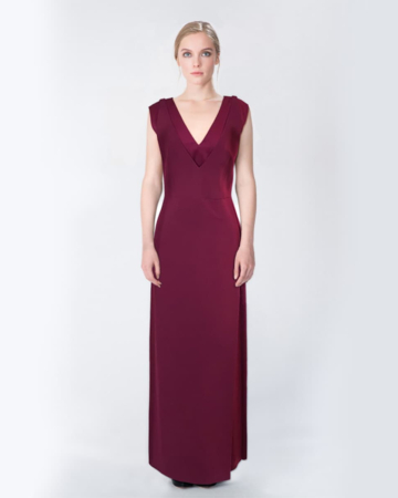 Robe Fourreau Cassis