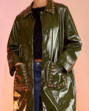 Manteau Clouté Kaki