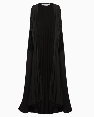 Cape Black Plissé