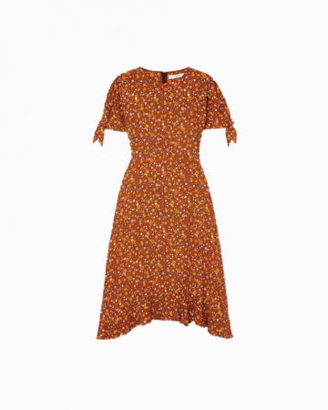 Robe Emilia marron-Exclusivité web