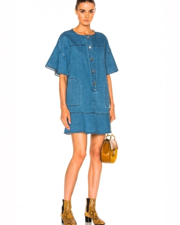 Robe Denim Bleue