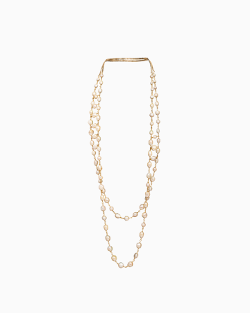 Sautoir Pop Corn Blanc