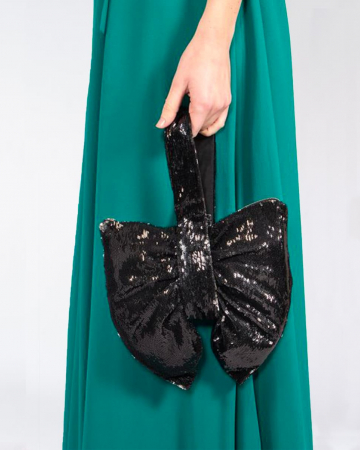 Pochette Noeud Sequins