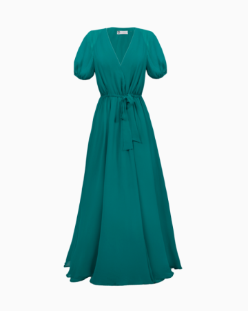 Robe portefeuille verte